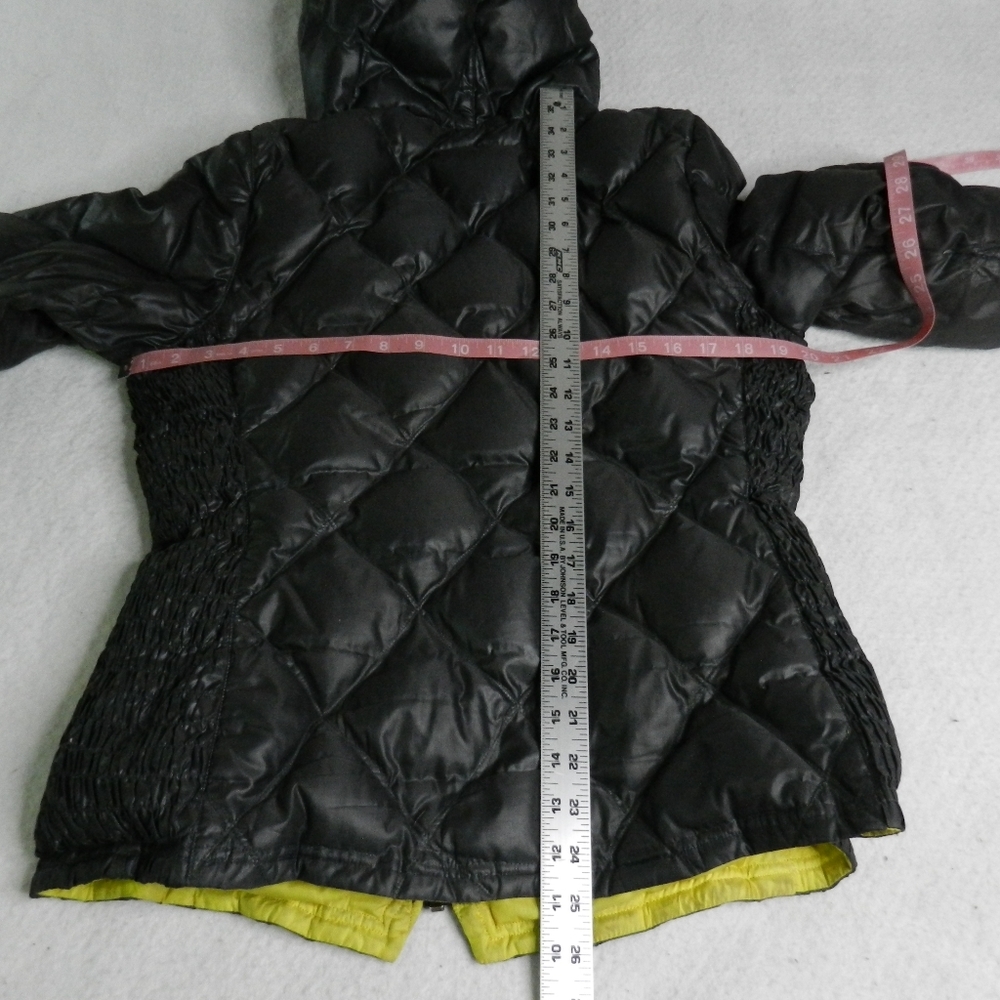 Eddie Bauer Jacket Coat Womens Goose Down Diamond Quilted Skyliner Gray Medium - Picture 14 of 16